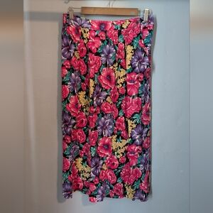 Floral Laura Jean Newport Elegant Midi Skirt